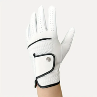 Guantes de Golf Premium de Piel Cabretta para Mano Izquierda, Impermeables, Antideslizantes, Transpirables, con Logotipo Personalizado Bordado