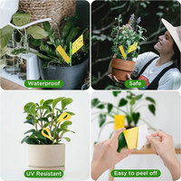 Ensembles d'outils de jardinage Attraper les piquets collants Pièges collants jaunes imperméables Pièges à moucherons pour plantes d'intérieur