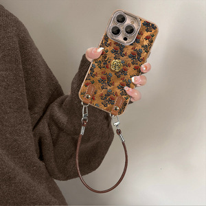 Funda de Teléfono de Piel de Oveja de Primera <span class=keywords><strong>Calidad</strong></span> con Diseño de Pintura al Óleo, con Cordón, Suave al Tacto, Antigolpes, Venta al Por Mayor de Fábrica - Product Image 5