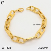 Pulseras de Cadena con Clips de Papel Rolo Libres de Níquel y Plomo, Pulsera de Acero Inoxidable con Barra Personalizable