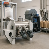 Mélangeur à socs automatique en acier inoxydable SUS316L, broyeur haute vitesse pour poudres sèches, aliments, produits chimiques et plastiques