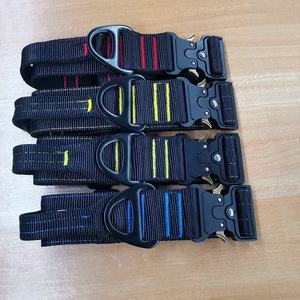 2 "de ancho acolchado resistente hebilla De Metal ponderado cinturón grande entrenamiento De Perros táctico Collar de perro para mascota grande con mango - Product Image 4