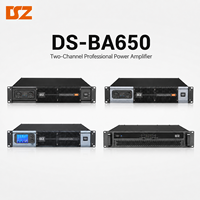 Amplificateur de puissance professionnel 2 canaux 10V OEM 2U pour montage en rack, 2*650W pour sonorisation en direct et système PA