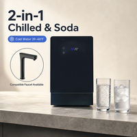 Refroidisseur d'eau compact sous évier 3-en-1 pour eau gazeuse, refroidissement rapide pour la maison et le bureau, refroidisseur sous comptoir