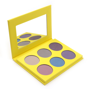 Nuovo arrivo Palette di ombretti a 6 colori a pigmentata alta etichetta privata vegana trucco a lunga durata carta minerale personalizzata per gli occhi - Product Image 4