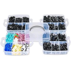 810 Clips de fixation 45 pièces Rivets en plastique Fixations de pare-chocs Kit de réparation automobile - Product Image 5