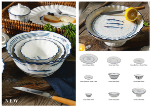 Juego de Café y Té de Porcelana con Borde Dorado, Ecológico, con Diseños de Peces, para Momentos Relajantes de Té y Café - Product Image 5