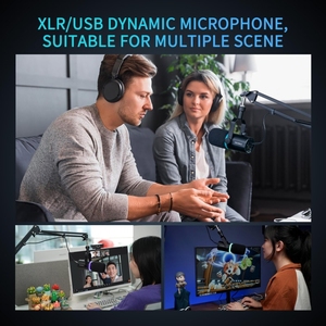Micrófono Dinámico PM1-<span class=keywords><strong>XS</strong></span> XLR/USB para Podcast, Grabación, Juegos, Transmisión en Vivo, Micrófono de Escritorio - Product Image 3