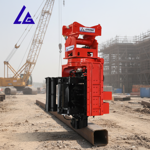 Pile driver à couple élevé et poignée latérale durable pour le battage de pieux en acier et en béton, testé CE ISO, service <span class=keywords><strong>d</strong></span>'usine inclus - Product Image 1