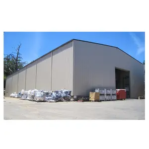 Kunden spezifische vorgefertigte Stahl konstruktion Flugzeug Lagers chuppen Zelt modulares Gebäude Haus 50x100 Metall gebäude