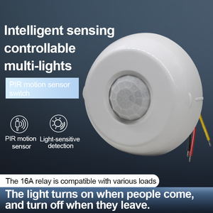 Interruptor inteligente de sensor de movimiento Pir de 1200W con temporizador, control de luz, interruptor de pared con sensor de luz inductivo de W - Product Image 2