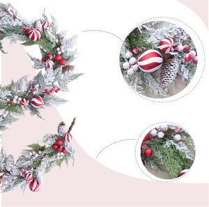 Guirlande de Noël Artificielle de Luxe de Haute Qualité, Personnalisée par une Entreprise Professionnelle, en Plastique, pour Décoration d'Escaliers et de Portes - Product Image 3