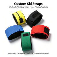 Sangle de transport réglable en nylon pour bâtons de ski/snowboard, avec logo personnalisé, colorée, professionnelle, durable et écologique pour hommes