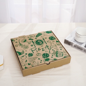 Carton Paper Box Pizza Manufacturer Design Trade Valentines Day Blank Corrugated Pizza Bread Dough Tray Plain Box With Lid