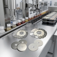 Joint d'étanchéité en feuille d'aluminium pour scellage par induction, couvercles de qualité alimentaire anti-fuite pour emballages de yaourt, bouchons de bouteilles, pots personnalisables
