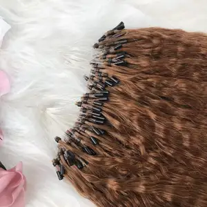 2021 human hair supplier double drawn micro loop ring hair extensions human hair