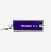 Porte-clés LED promotionnels personnalisés avec logo, simple, lumineux, publicitaire