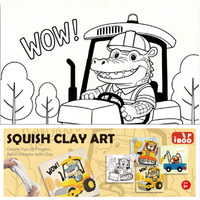 Argile à modeler Crocodile Cartoon Road Roller - Jouet sensoriel en argile à séchage à l'air pour enfants, peinture en argile, jouet anti-stress