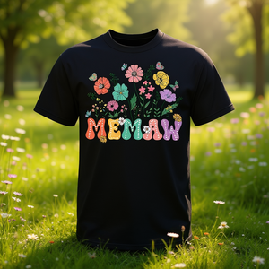 Maglietta da donna con motivo floreale Wildflower di Memaw For Grandma - Product Image 3