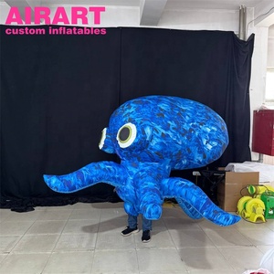 <span class=keywords><strong>Disfraz</strong></span> de <span class=keywords><strong>Pulpo</strong></span> Inflable Azul, <span class=keywords><strong>Disfraz</strong></span> de <span class=keywords><strong>Pulpo</strong></span> Inflable para Adultos con Ojos Grandes para Fiestas - Product Image 3