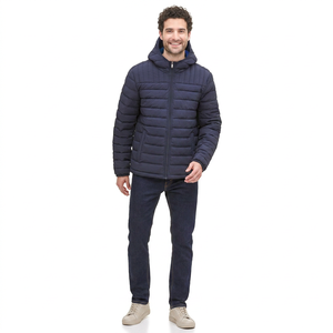 Blouson matelassé classique en toile pour l'hiver, design respirant, séchage rapide, léger, chaud, look tendance, fermeture avant pratique - Product Image 1