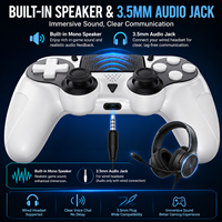 Manette de jeu sans fil YZC-036 BT pour PS5, avec batterie 1000 mAh, joystick P5, audio, double vibration moteur et capteur de mouvement 6 axes