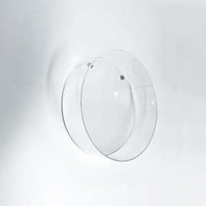 Acrylic Wall Mounted Display <b>Box</b> <b>Round</b> 35x10.5x35 Cm Storage Organizer For Office Wall Mounting - Product Image 1