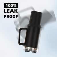 Gobelet isotherme en acier inoxydable de 40 oz avec poignée, design personnalisé pour le café, le thé et l'usage quotidien
