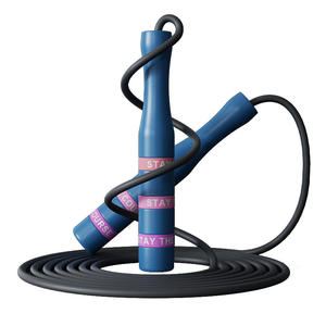 เชือกกระโดดความเร็วสูงแบบไร้สาย 3 เมตร อุปกรณ์ออกกำลังกายสำหรับลดน้ำหนักและกระชับสัดส่วน สำหรับทุกเพศ สีดำ น้ำเงิน เขียว - Product Image 3