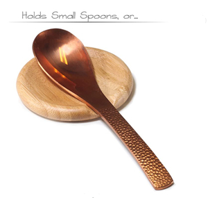 Juego de <span class=keywords><strong>2</strong></span> Soportes de Bambú Ecológicos para Cucharas, Espátulas, Cucharones, Cucharas de Té y Otros Utensilios de Cocina - Product Image 3
