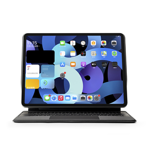 Custodia per tastiera Magic Floating in lega di alluminio con touchpad retroilluminato per <span class=keywords><strong>iPad</strong></span> <span class=keywords><strong>Pro</strong></span> <span class=keywords><strong>12.9</strong></span> 6a generazione, supporto magnetico, <span class=keywords><strong>cover</strong></span> Bluetooth OEM - Product Image 2