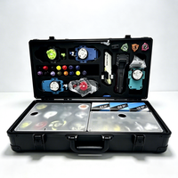 Étui portable en aluminium et acrylique transparent pour toupies, boîte de présentation et de collection, lanceur de combat et accessoires