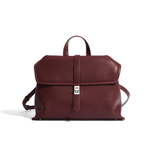 กระเป๋าโท้ทหนังแท้ขนาดใหญ่สุดหรูสำหรับผู้หญิง กระเป๋าสะพายไหล่แบบมีฝาปิด ดีไซน์สวยเก๋ เหมาะสำหรับทำงานออฟฟิศ กระเป๋าถือหนังวัวแท้แบบสะพายข้าง - Product Image 4