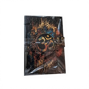Cuaderno de Cuero Certificado de 7.5 Pulgadas con Impresión UV Personalizada, Encuadernación Cosida, Edición de Regalo, 120 Hojas - Product Image 1