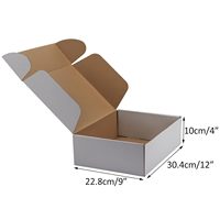 Échantillon de conception gratuit 2026 – Boîte d'emballage pliable personnalisée en carton ondulé kraft pour vêtements