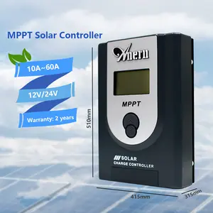 Anern contrôleur solaire portable 300a contrôleur solaire mppt 12 24V