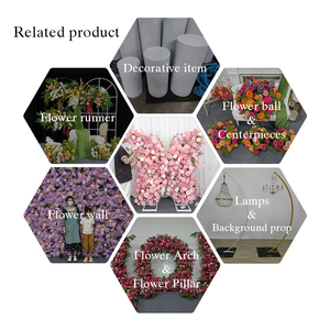 Schmetterlingsförmige Künstliche Blumenarrangements Rosa Seidenblumen-Dekorationen für Hochzeits-Event-Hintergründe und Tischdekoration - Product Image 5