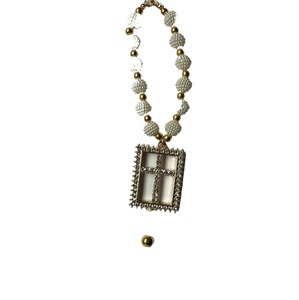 Adorno de coche con diamantes de imitación, religioso, vintage, con cuentas de perlas, paloma del Espíritu Santo, cruz, Virgen de Guadalupe, conector de rosario, llavero - Product Image 6