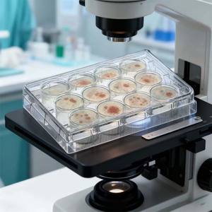 แผ่นเพลททีลึก96อย่างดี <span class=keywords><strong>PCR</strong></span> ช่องเพาะเชื้อแบบแบนมีความปลอดภัยสูง - Product Image 5