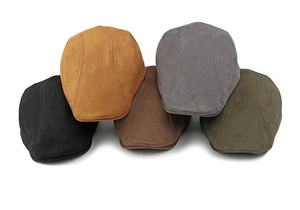 Nouvelle Collection Automne 2024 : Béret Classique en Daim Unisexe – Style Rétro Britannique Printemps-Automne - Product Image 3