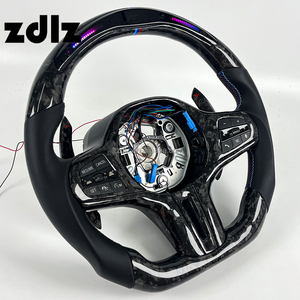 Volante Deportivo Personalizado de Cuero Liso con LED y Fibra de Carbono Forjada para <span class=keywords><strong>BMW</strong></span> G20 G30 G05 G80 2020 2021 <span class=keywords><strong>2022</strong></span> 2023 2024 con Levas de Cambio - Product Image 2
