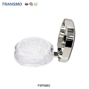 กล่องแป้งเปล่า กล่องแป้งสีขาว กล่องใส่บลัชออนแบบกำหนดโลโก้ได้  ตลับบลัชออนพลาสติกสีดำ - Product Image 6