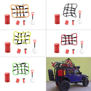 Accessoires pour modèles réduits <span class=keywords><strong>TRX4</strong></span>-<span class=keywords><strong>M</strong></span> SCX24 à l'échelle <span class=keywords><strong>1</strong></span>/<span class=keywords><strong>18</strong></span> : filet à bagages, extincteur, bidon d'huile, pelle - en plastique - Product Image 2