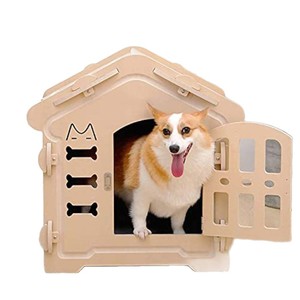 Casa de Madera para Perros, Caseta para Mascotas Pequeñas con Techo, Fácil de Limpiar, Uso Interior y Exterior, Casa para Gatos - Product Image 5