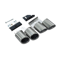Diffuseur arrière avec embouts de tuyaux d'échappement, Kit d'accessoires de voiture pour Audi A3 2008-2012, mise à niveau vers S3 Sedan