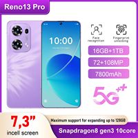 Teléfono Inteligente 5G Desbloqueado Reno13 Pro en Oferta, 16GB+1TB, Pantalla HD de 7.3 Pulgadas, Cámara de 108MP, Android 14, Doble SIM, Funda Gratis