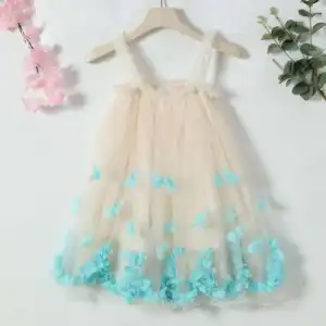 Flower Girl Dress High Quality Durable Using Various Girls Casual Elegant Print Summer Embroidered Cotton dress for kids