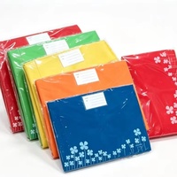 Pochette de classement étanche en PVC/PC à motif floral fantaisie, fournitures scolaires et de bureau, colorée, portable, avec logo personnalisé et motif floral