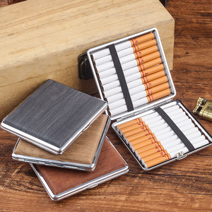 Étui à cigarettes en bois Design 20S PU Étui à cigarettes en métal - Product Image 6