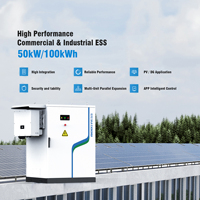 Système d'alimentation au lithium-ion BoostESS 50 kW 100 kWh, conteneur de stockage d'énergie solaire extérieur pour villa, parc, ferme, industrie